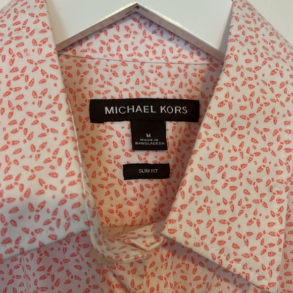 Michael Kors Men’s Slim Fit Button Down Top, Medium - Picture 4 of 11